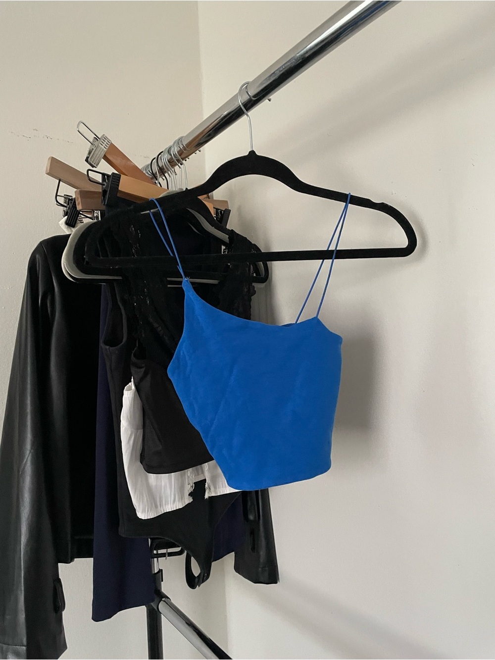 3/$15 Zara Spaghetti-Strap Crop Cami